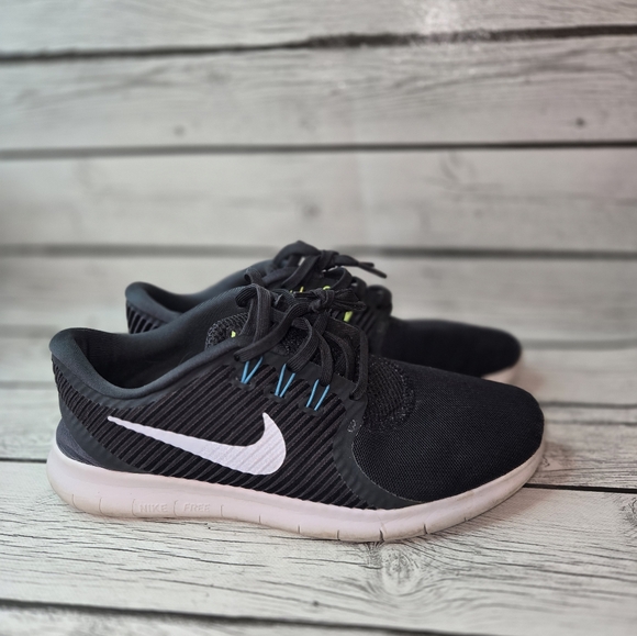 Womens NIKE FREE RN CMTR Blue/Grey Running Trainers - Picture 8 of 9